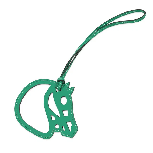 Hermès Petit Ash Bag Charm Paddock Menthe Swift Leather in Swift leather from GALLERY RARE