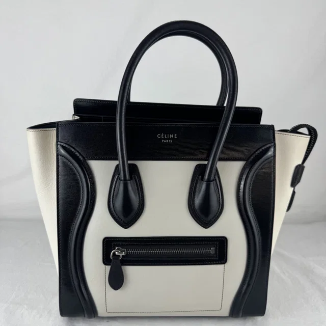 Celine Micro Luggage Bag in calfskin, Calfskin leather from Reowned