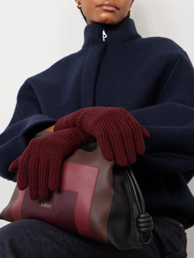 ARCH4 Juliann ribbed cashmere gloves in Red, photo 2 of 2 from NET-A-PORTER (Canada)