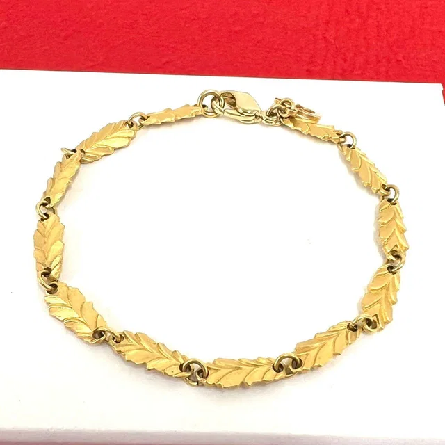 Dior Vintage Leaf Bracelet Gold in Gold from The Reluxe