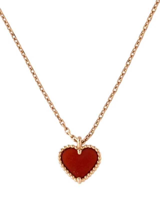 Van Cleef & Arpels Sweet Hearts Pendant Necklace, 16" in multicolor from The RealReal