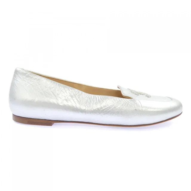 Chanel Flat Sneakers Silver in Silver from The Reluxe