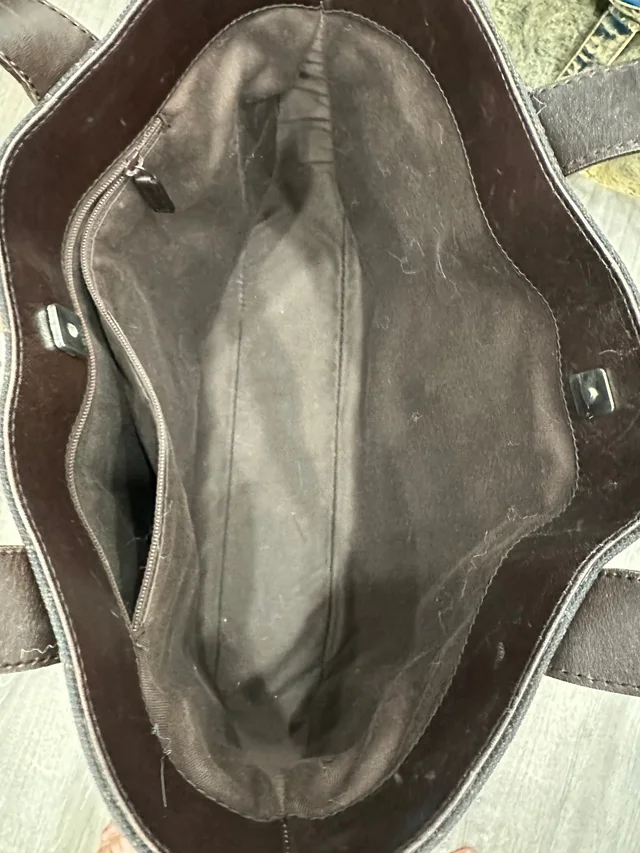 Gucci Black and Brown Leather Shoulder Bag in Black Leather from SparklesnDreams