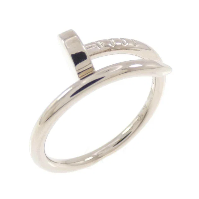 Cartier Juste Un Clou Small 750 White Gold Ring Size 47 in White from LuxUness