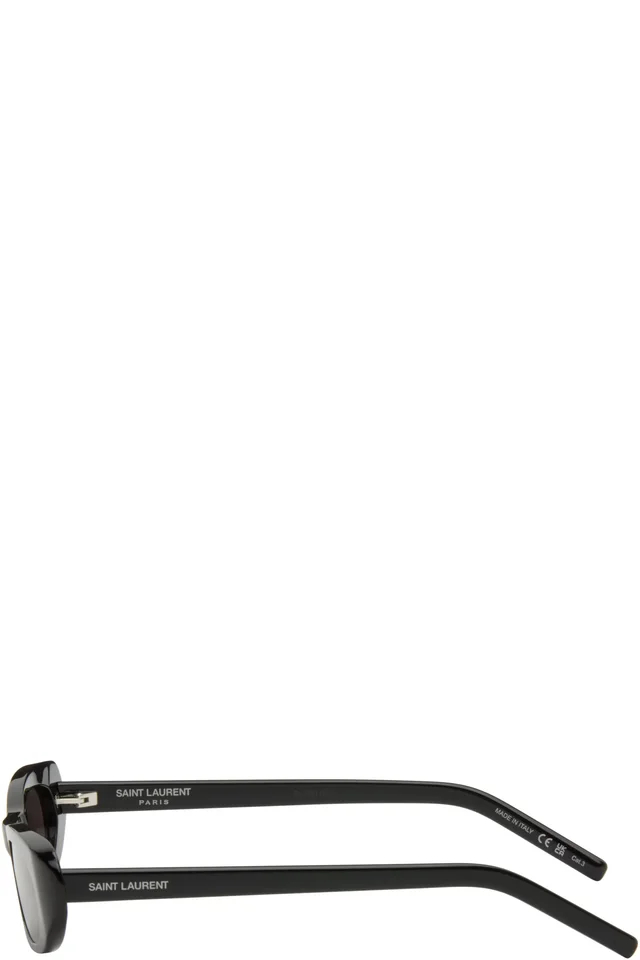 Saint Laurent Black SL 557 Shade Sunglasses, photo 3 of 4 from SSENSE