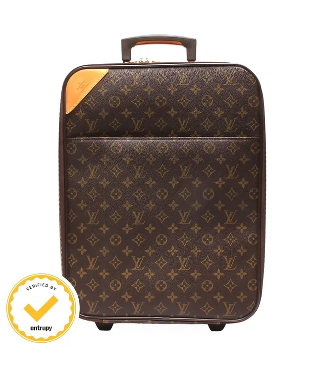 Louis Vuitton Travel Bag Suitcase Pegase 45 Monogram from The Reluxe