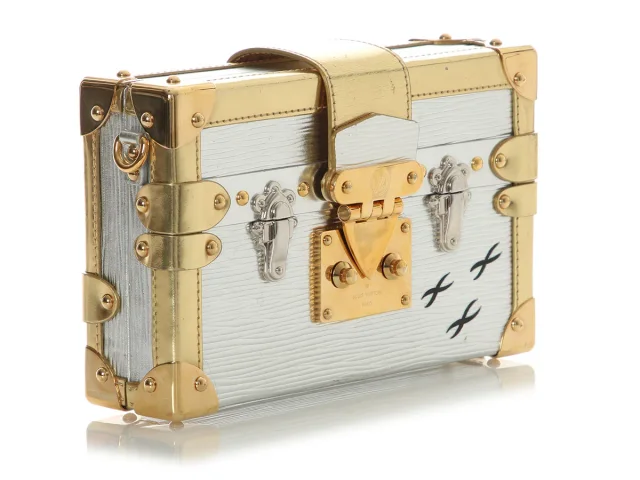 Louis Vuitton Silver and Gold Epi Petite Malle in Gold Leather from Ann's Fabulous Finds, photo 5 of 9