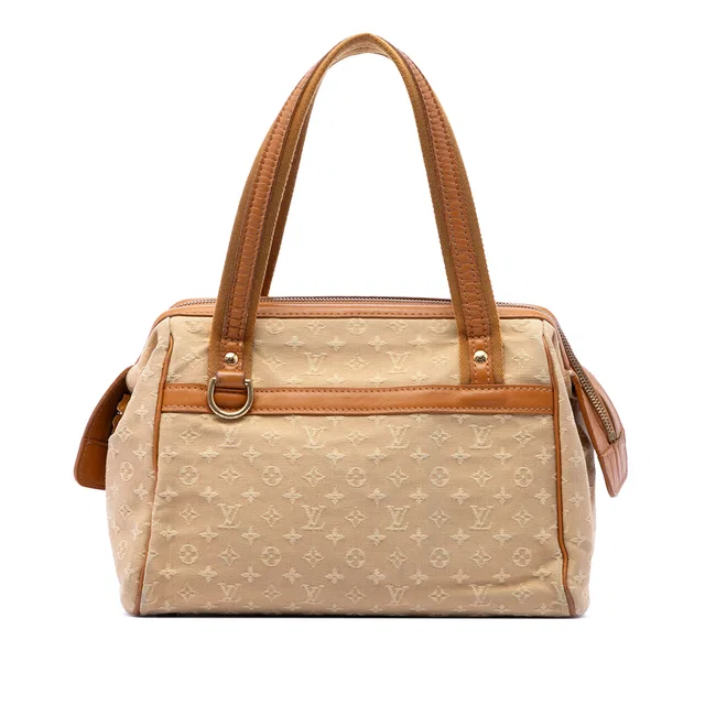 Brown Louis Vuitton Monogram Mini Lin Josephine PM Shoulder Bag in Brown Canvas from Designer Revival