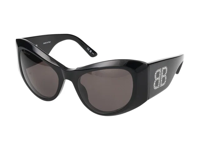 Balenciaga Bb0393s Sunglasses — Black Acetate in Black from HEWI