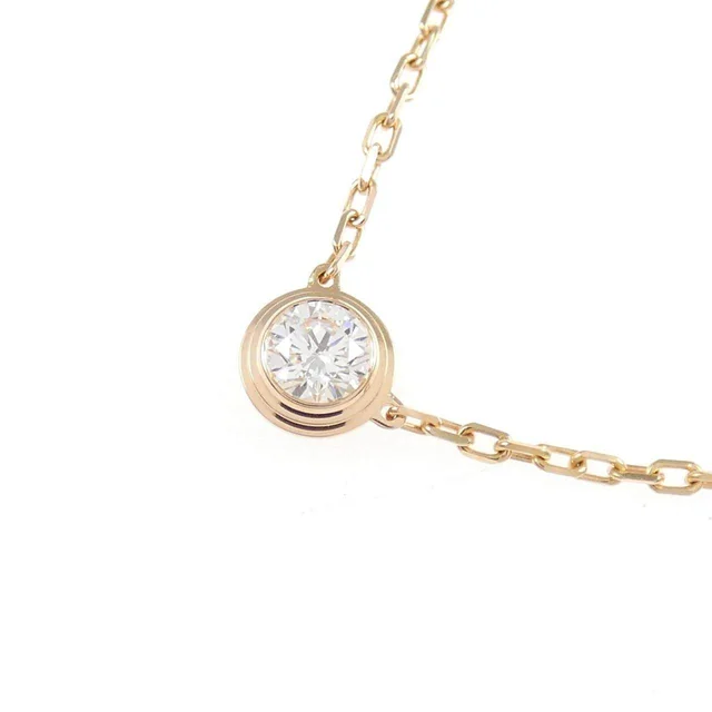 Cartier Diamants Legers 18K Pink Gold Diamond Necklace in Pink from LuxUness, photo 2 of 2