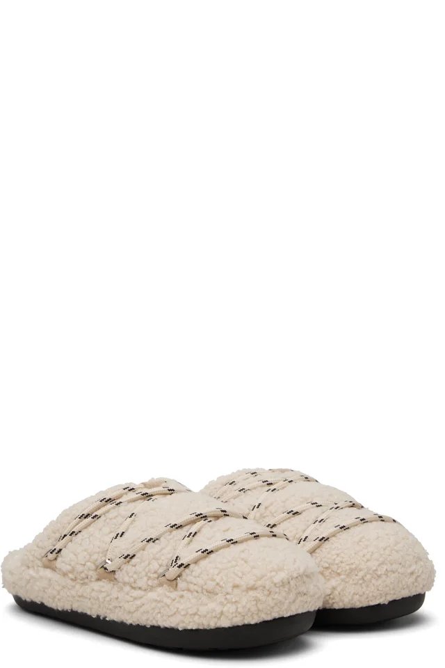 Moon Boot Pink Teddy Slipper Loafers, photo 4 of 4 from SSENSE