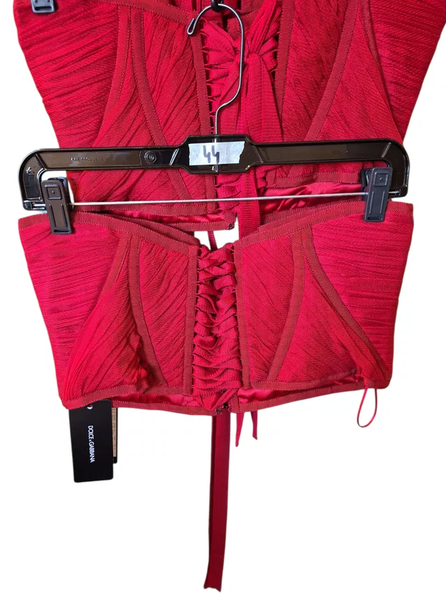 Dolce & Gabbana Belt Red Silk in Red Silk from Luxury Promise