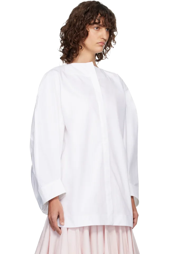 JACQUEMUS White 'The Pittore' Blouse, photo 2 of 4 from SSENSE