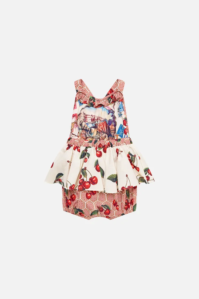 Camilla eBoutique BABIES CROSS BACK JUMP DRESS WITH FRILL NECK NOTES FROM THE ROAD from CAMILLA, photo 1 of 1