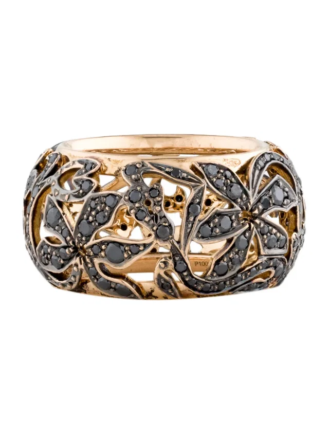 Pomellato 18K Diamond Arabesque Band Ring in multicolor from The RealReal