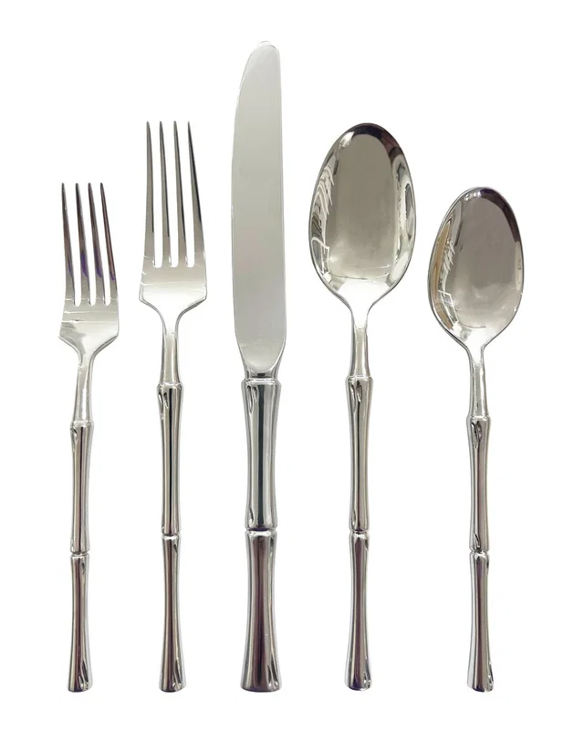 Godinger Rattan Mirrored Accented 20pc Flatware Set, image 1 of 1 from Gilt