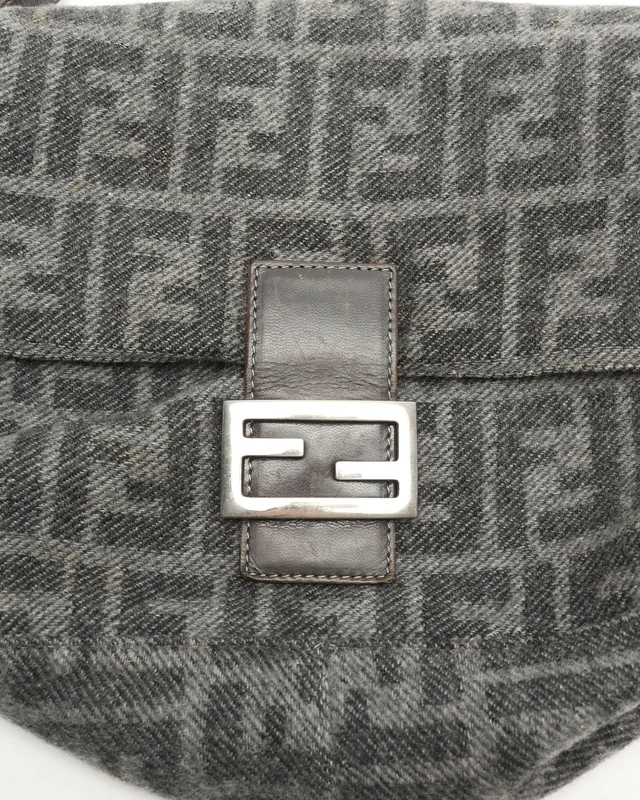 Fendi Zucca Mamma Tweed Bag in Tweed from A Retro Tale, photo 6 of 10