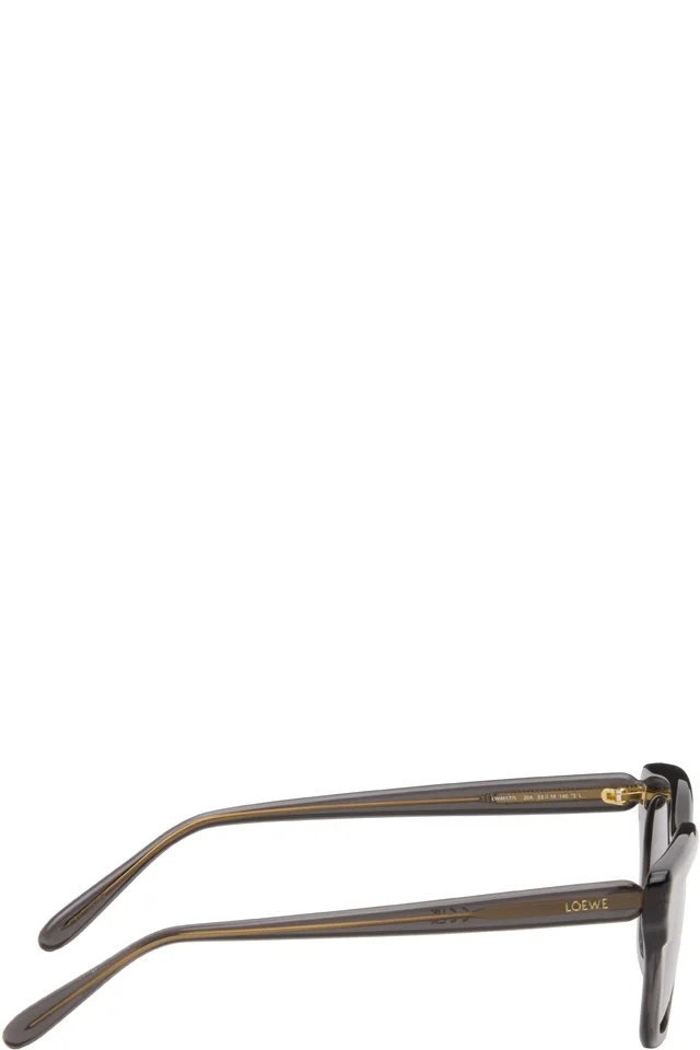 LOEWE Gray Sigma Slim Sunglasses, photo 2 of 4 from SSENSE