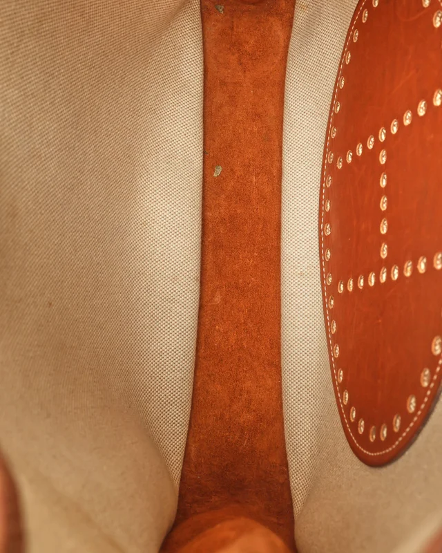 Hermès Clemence Toile Evelyne GM Bag in Clemence leather from A Retro Tale, photo 10 of 12