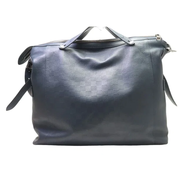 Louis Vuitton Damier Infini Leather Navy 2-Way Hand Tote Bag in Navy Leather from The Reluxe