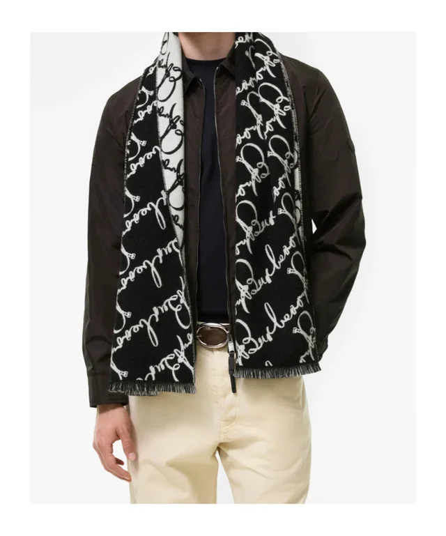 Burberry Belt Logo Wool Scarf, photo 3 of 4 from SENSER
