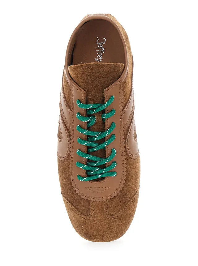 JEFFREY CAMPBELL Sneaker 'Aleta' Brown with Contrast Leather Details for Women in Brown, photo 8 of 8 from Gaudenzi Boutique