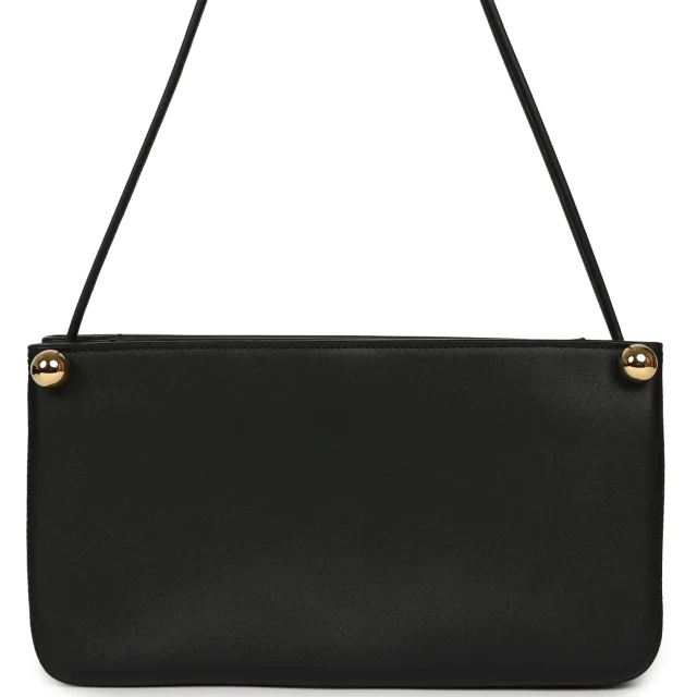 Chanel "Chic Studs" Clutch Bag Black Lambskin Gold Hardware in Black Lambskin from Madison Avenue Couture, photo 4 of 11