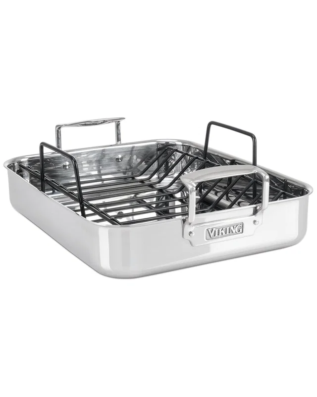 Viking 3-Ply Roasting Pan with Non-Stick Rack, image 1 of 1 from Rue La La