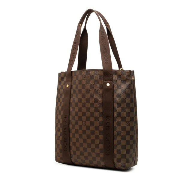 Brown Louis Vuitton Damier Ebene Cabas Beaubourg Tote Bag in Brown Canvas from Designer Revival, photo 2 of 2