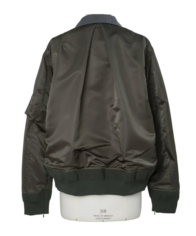 Sacai SUITING X NYLON TWILL JACKET, photo 4 of 4 from SENSER