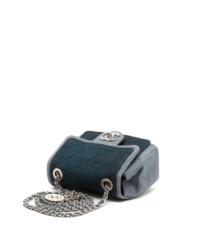 Chanel Square Denim Medallion Flap Bag in Denim from A Retro Tale, photo 4 of 9