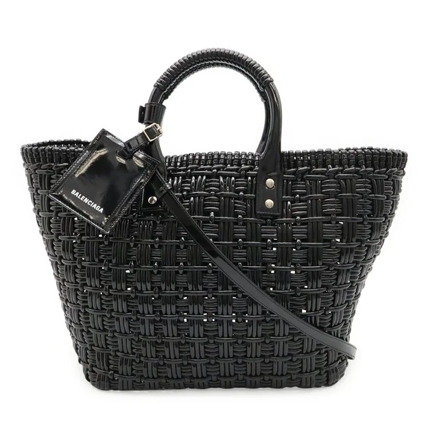 Balenciaga Bistro Woven 2way Bag in Woven leather from LuxUness