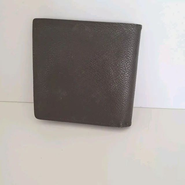 Vintage Men's Lv Brown Bi-Fold Leather Wallet Monogram Card Bill in brown|red Leather from Poshmark, photo 2 of 12