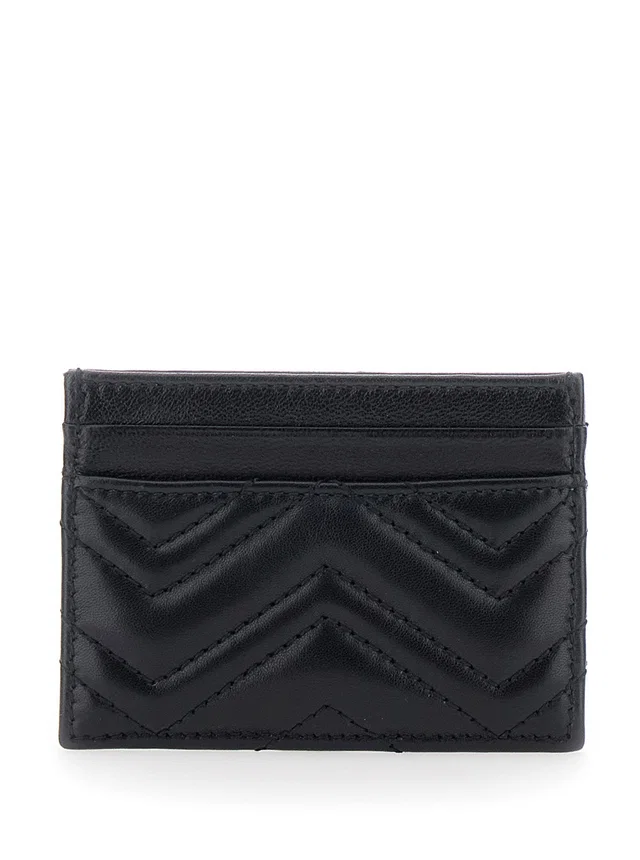 Gucci Gg Marmont Card Case — Black Leather Cases in Black Leather from HEWI