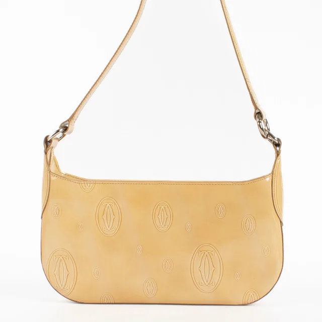 Cartier Beige Patent Happy Birthday Pochette Bag in Beige Patent leather from Labellov