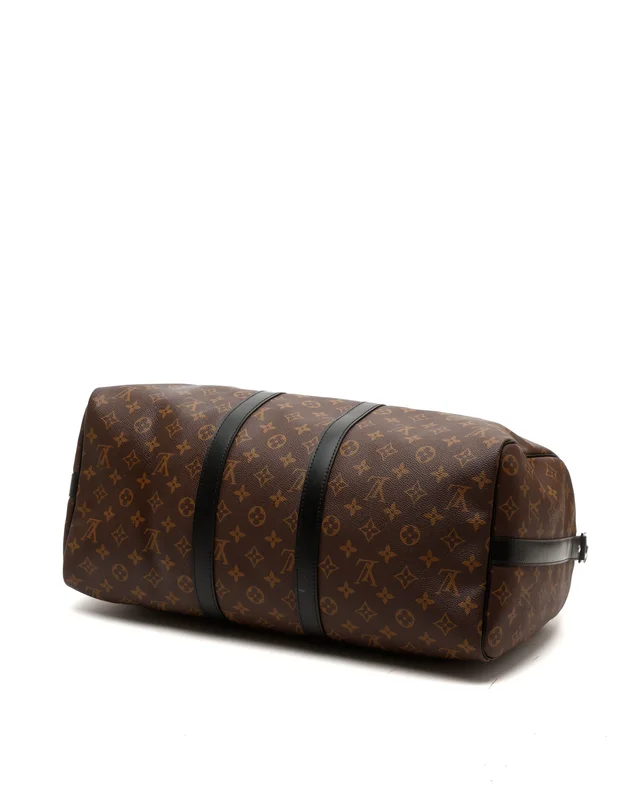 Louis Vuitton Monogram Macassar Keepall Bandoulière 45 Weekend Bag in Coated canvas from A Retro Tale, photo 5 of 8