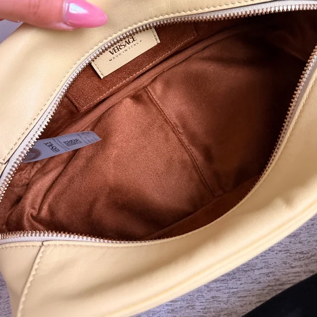 Versace Tag Nappa Bowling Bag in yellow Nappa leather from Poshmark, photo 12 of 15
