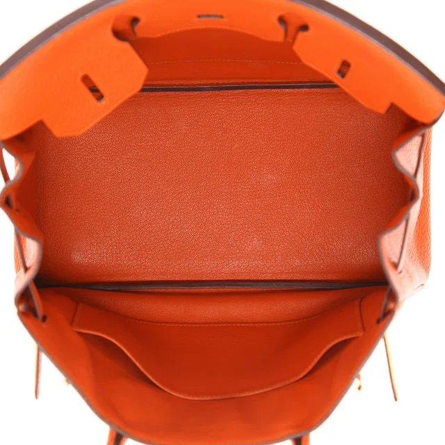 Hermès Birkin handbag, 30 cm in Orange Togo leather from Collector Square, photo 5 of 6