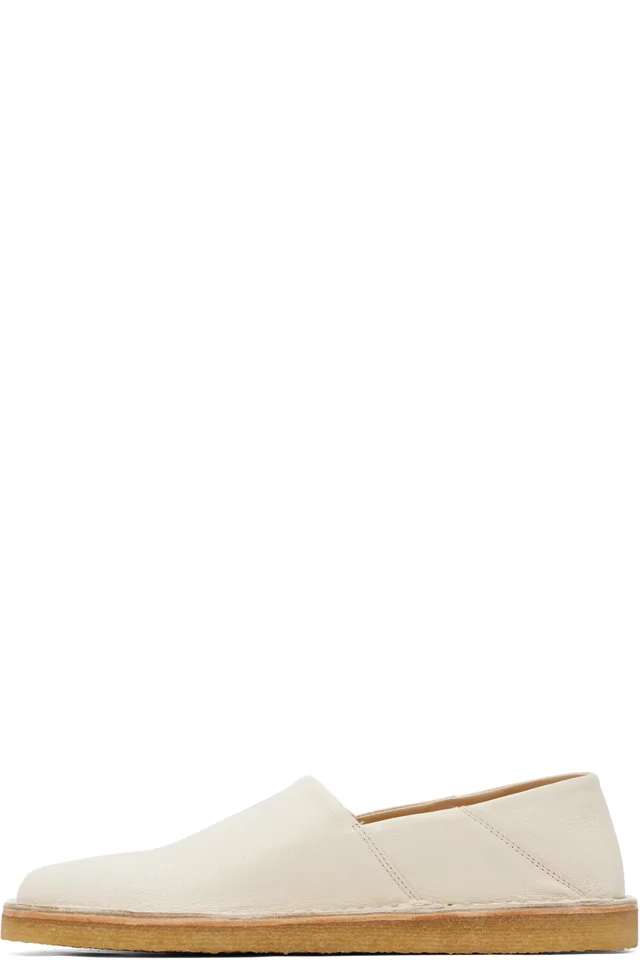 LEMAIRE Off-White Square Slip-on Loafers, photo 3 of 6 from SSENSE