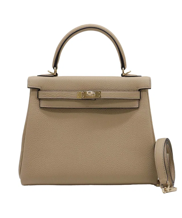 Hermès Kelly 25 Retourne Trench Togo PBHW #K in Togo leather from Luxury Promise