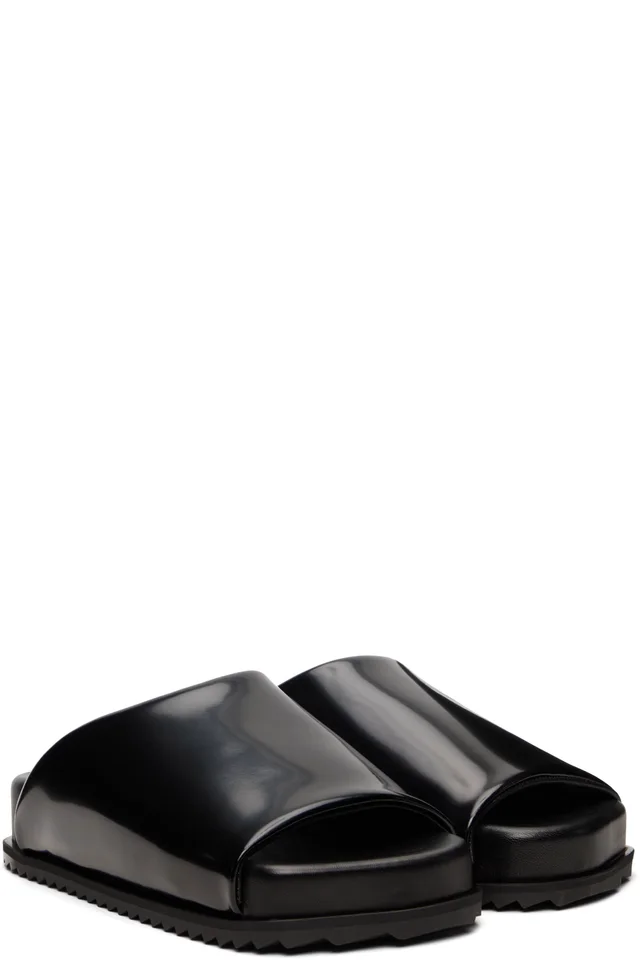 YUME YUME Black Finn Slides, photo 4 of 5 from SSENSE