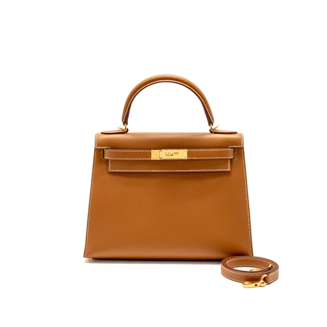 Hermès Kelly 28 Epsom gold GHW Stamp Z in Gold Epsom leather from EMIER