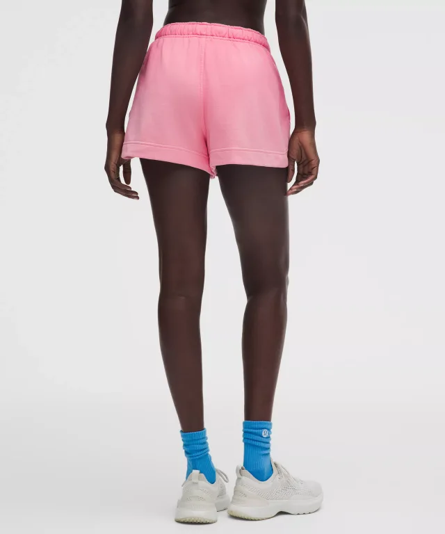 lululemon Scuba Oversized Mid-Rise Dolphin-Hem Short 3" *Wash in Ombre Dye Strawberry Multi, photo 3 of 6 from lululemon