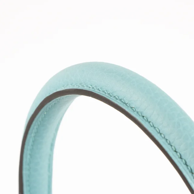 Hermès Kelly 28 Bleu Atoll Clemence GHW in Blue Clemence leather from Labellov, photo 10 of 17