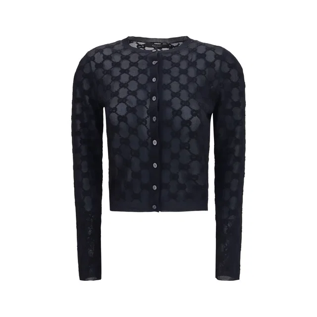 Gucci Black Viscose Cardigan in Black from HEWI