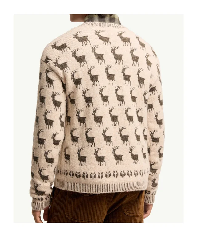 Moncler Grenoble Fair Isle Crew Neck Knitted Sweater, photo 3 of 6 from SENSER