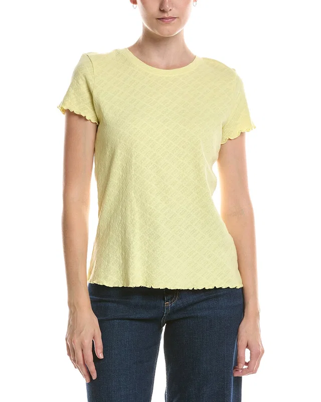 NIC+ZOE Lace Knit T Shirt, image 1 of 1 from Gilt