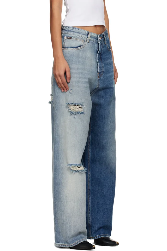 VETEMENTS Blue Degrade Effect Jeans, photo 2 of 4 from SSENSE
