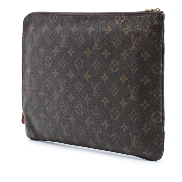 Brown Louis Vuitton Monogram Etui Voyage MM Clutch Bag in Brown Coated canvas from Designer Revival, photo 2 of 2
