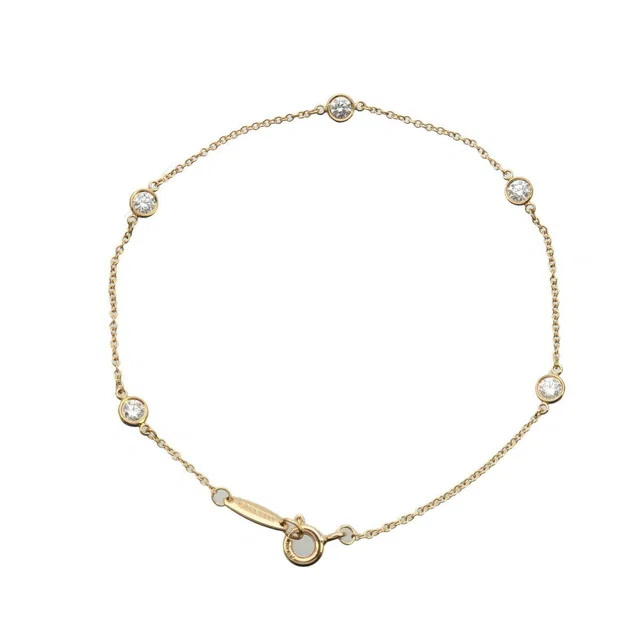 By The Yard 5P Diamond Bracelet 0.08ct K18 750YG Used F/S | Tiffany&Co. | Buy at from Truefacet